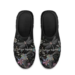 Dragonfly Print Custom Men's Shoes, Personalized Name Spring Summer Breathable Men's Sports Shoes for Running, Walking, Jogging, Fitness, Slip-On Comfortable Tennis Shoes, Sports Footwear|Street Style Shoes|Breathable Fabric Shoes  Sneakers Casual Casual