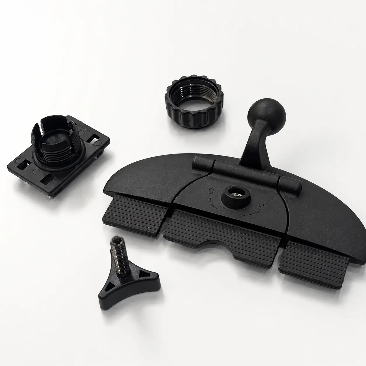 CarPlay Screen CD Slot Mount 360 Degree Adjustable GPS Screen Holder with Secure 4 Button Lock Stable Easy Install Car Mount