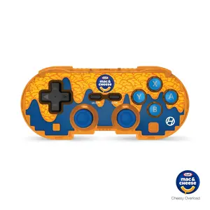 Hyperkin Pixel Art Bluetooth Controller - Officially Licensed Mac & Cheese Themed - Compatible with Nintendo Switch, PC, Mac, Android, iOS (Cheesy Overload)