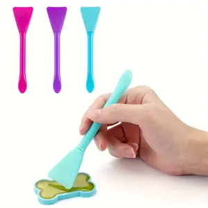 1pc Multi-Color Soft Silicone Brush - Perfect for DIY Resin Crafts, Glue Mixing & Easy Cleaning - Versatile Scraper Tool with Ergonomic Handle for Art Projects