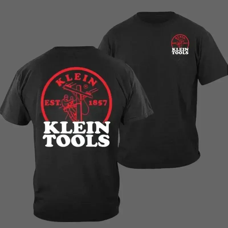 Klein Tools T-Shirt – Bold Lineman Logo with Est. 1857 Graphic, Perfect for Casual Wear , All size, Full color, Gift For Him - Her T Menswear Top Tshirt Streetwear Crewneck Sword Short Operator