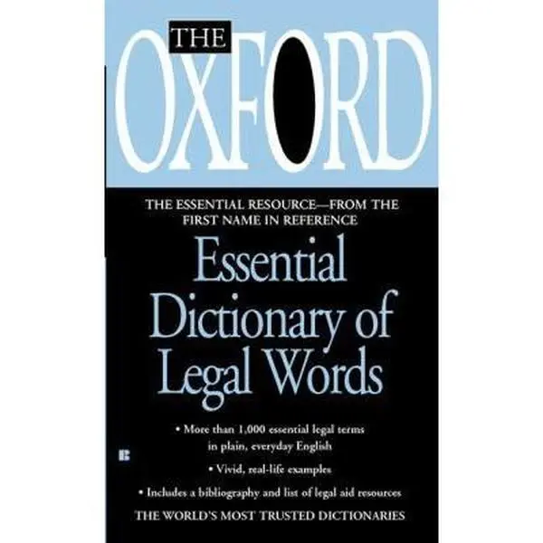 USED-The Oxford Essential Dictionary of Legal Words by Oxford University Press (Unknown)