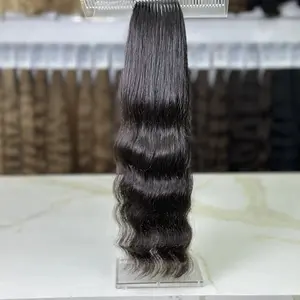 K-tip Slavic hair, colored, wavy 22 inch, 123gr, 191str