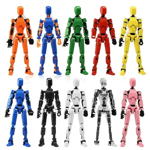 T13 Action Figure (Simple Assembly Required) |     Multi-Jointed Robot Toy, Includes 3D Lucky Figure, Ideal Anime Collectible & Gift