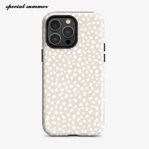Minimalist Polka Dot Phone Case Shockproof Protective Cover Fashion Creative Design for Men and Women Universal Slim Soft Shell Phone Case Suitable for IPhone17 16PM 15PM 13 13MINI 12 11 XSMAX 7 SE2