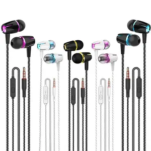 Wired Earphones with Mic 3.5mm – Kamon 5 Pack Stereo Headphones