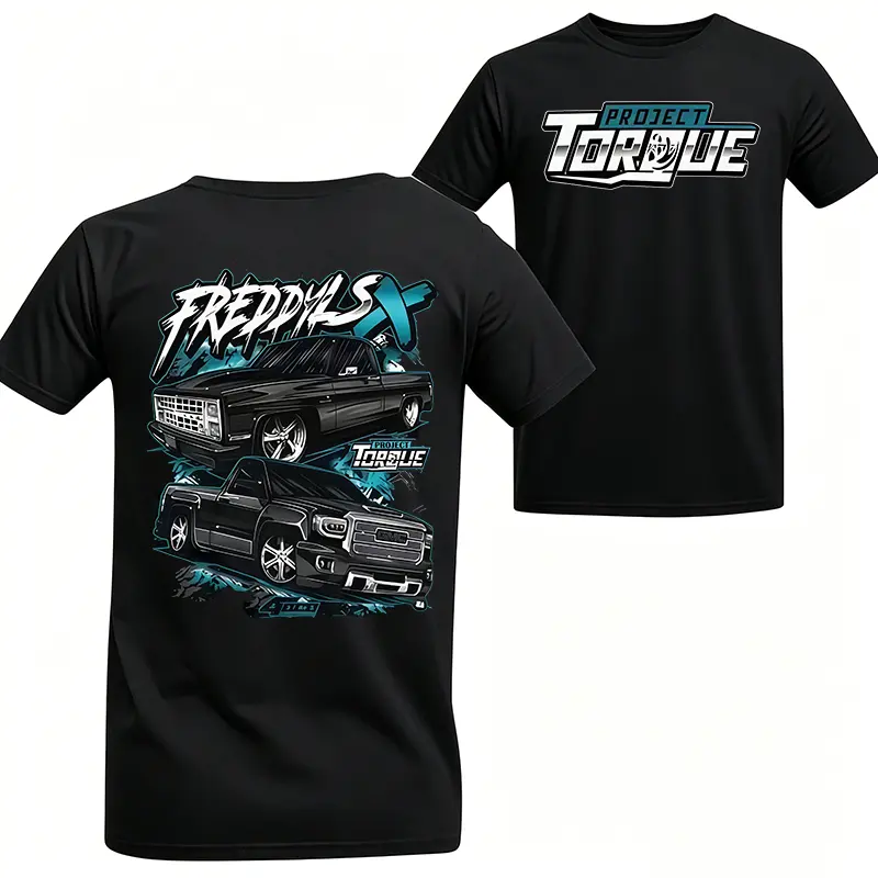 [Graphic T-Shirt] 100% Cotton - Project Torque C10x GMC T-Shirt, Vintage Truck Graphic Design Cotton Casual Tee, Automotive Lifestyle Mens Apparel Gift for Truck Fans, Shirts for men