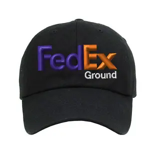 FedEx Ground Unstructured Cotton Dad Hats Uniform Costume Adult Size One Adjustable