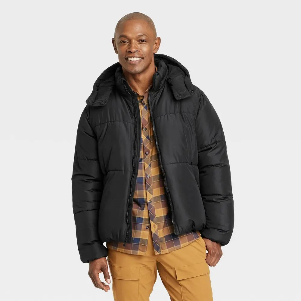 Men's Heavy Puffer Jacket - All In Motion Men's Heavy Puffer Jacket - All In Motion