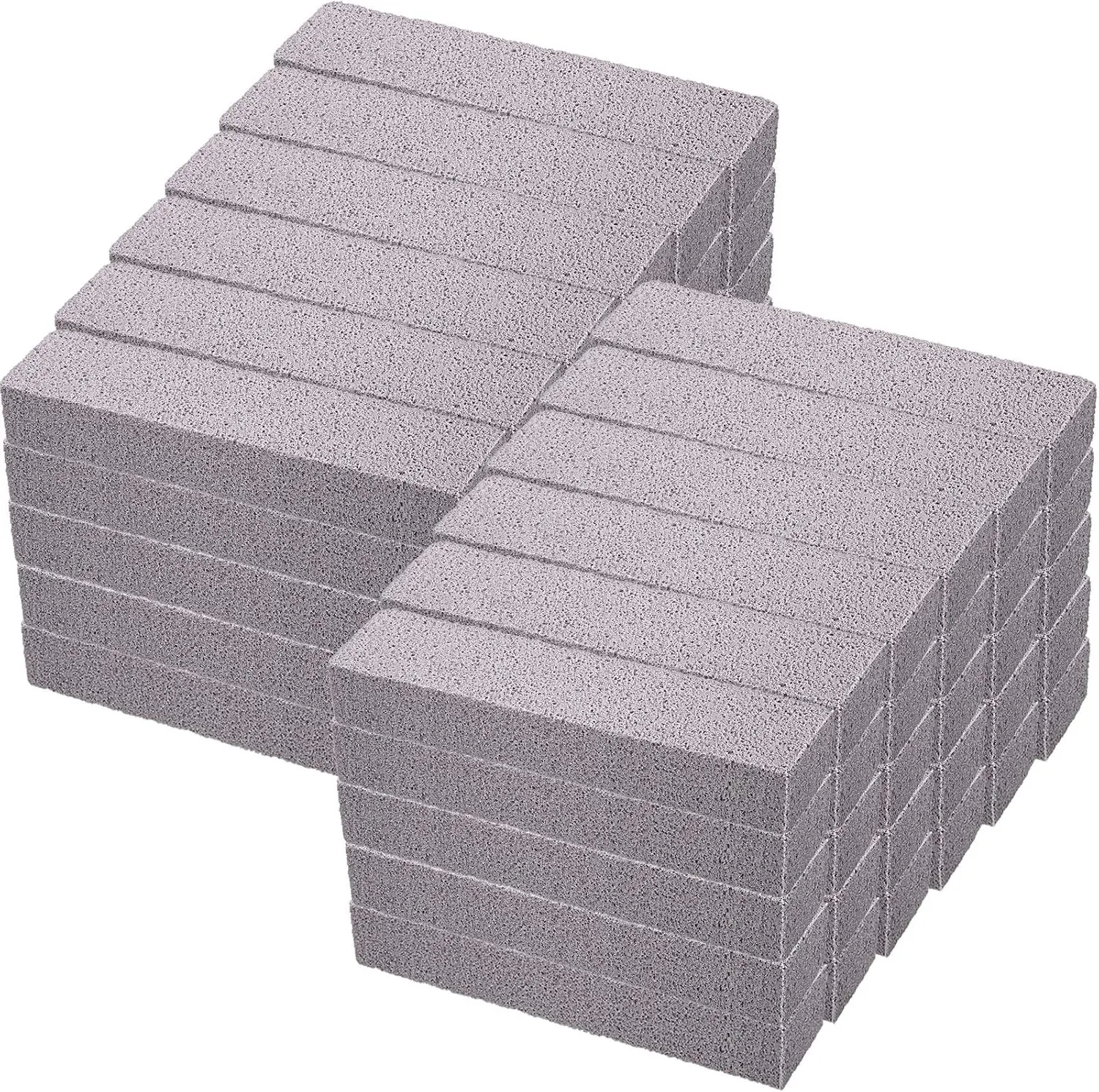 60 count Pumice Stone for Cleaning, Pumice Scouring Pad Bulk, Hard Water Stain Remover, Cleaning Stones for Toilet, Bowl, Pool, Tile, Grill, Oven, Bath, Household, Kitchen, 5. 9 x 1. 4 x 0. 9