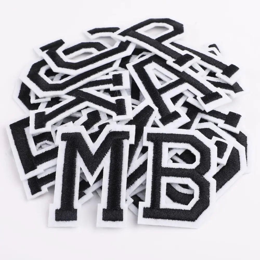 26pcs Iron-On Letters Set, Alphabet Sets Durable Embroidery Patches A-Z, Easy-Apply Iron-On Customizable Designs for Customizing Clothes & Accessories
