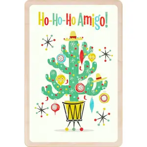 AMIGO wood Christmas Card Stocking Filler Gift