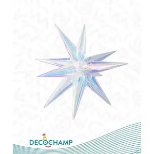 Starburst Iridescent 3D Foil Balloon - 26" in.