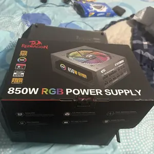 Redragon RGPS-850W 80+ Gold 850 Watt ATX 3.0 & PCIe 5.0 Fully Modular Power Supply w/ 80 Plus Gold Certified, Compact 160mm Size, Smart ECO Low Noise RGB Fan, 100% Japanese Capacitors, Full Mod Cables