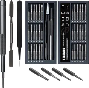 STREBITO Small Screwdriver Set 39 in 1 Precision Screwdriver Set, Electronics Tool Kit Screwdriver Kit - PC, Laptop, RC, Computer, Phone Repair Kit, S2 Steel Long Bits - Torx, Pentalobe, Triwing