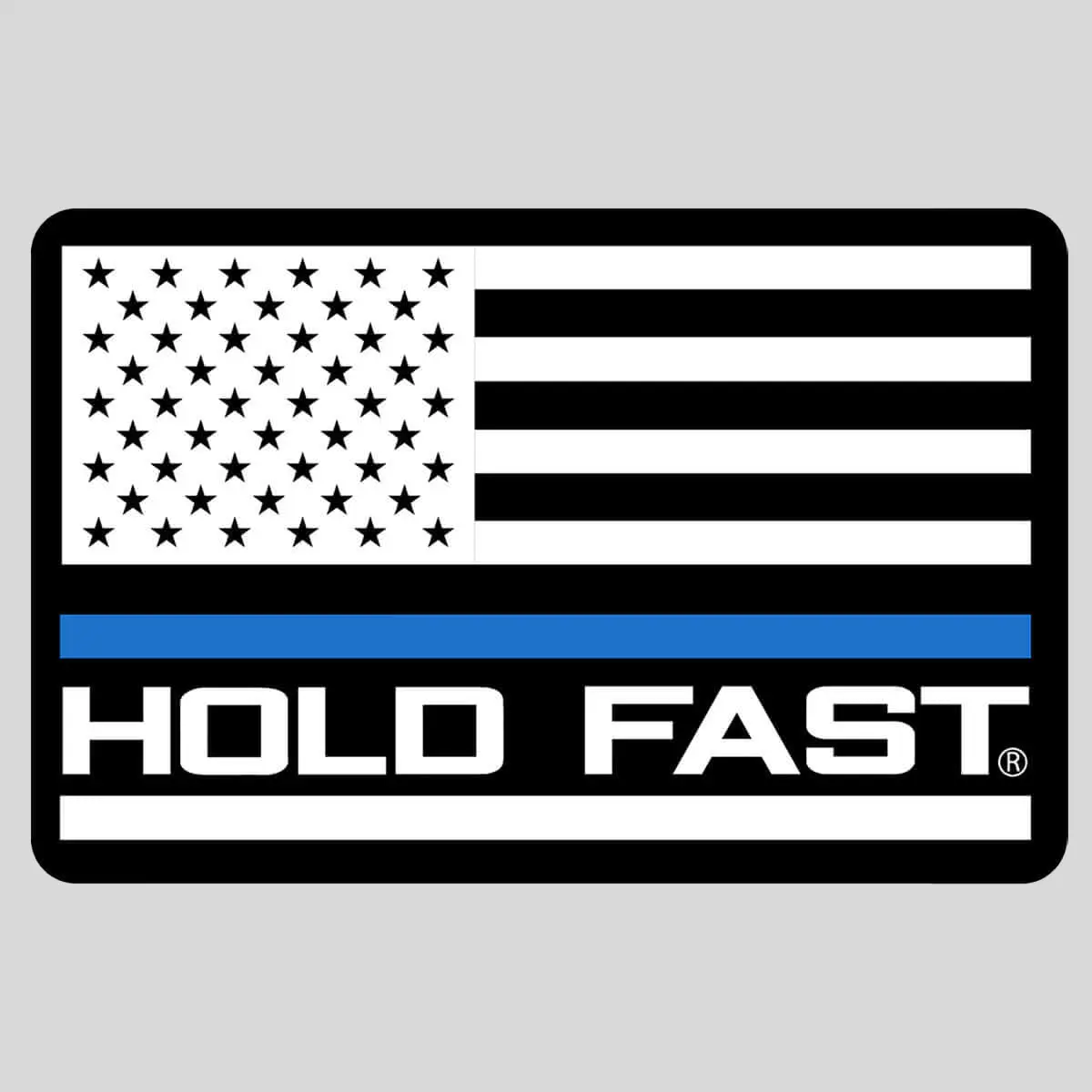 HOLD FAST Bold Flag Police Stickers, 3.5"x2" Vinyl Bike Stickers, Weather-Fade Resistant for DIY Scrapbooking & Stamping, US Pride Decor