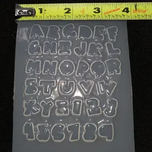 Mini Abc's and Numbers Themed Plastic Mold