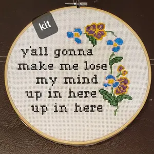 4stitchesandgiggles cross stitch kit beginner