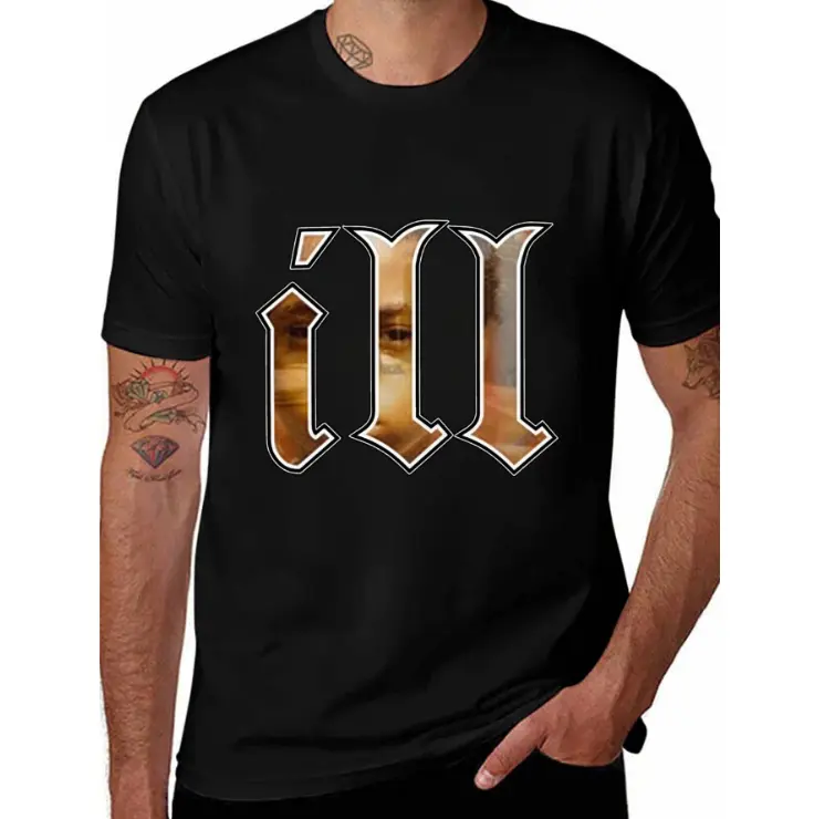 Men's Nas Illmatic Casual Streetwear T-Shirt, Short-Sleeve Menswear Sports Top