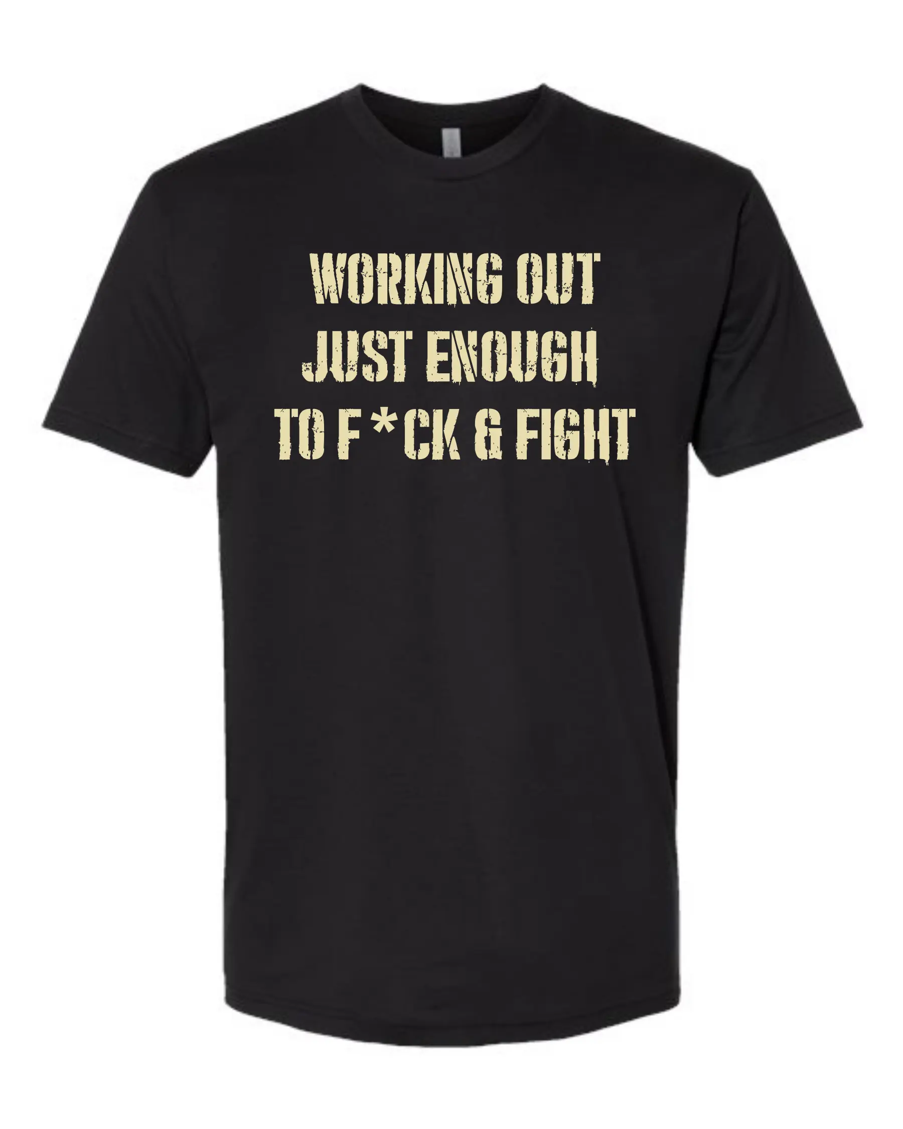 Working Out Just Enough - Unisex Fitted T-Shirt in 100% Ringspun Combed Cotton