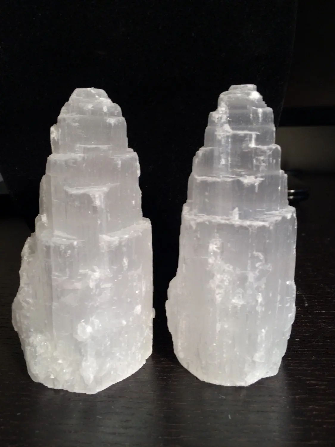 New Moon Beginnings Selenite Tower - 4" Crystals with Clear Coloration