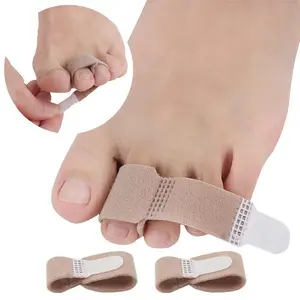 2Pcs Hammer Toe Straightener Broken Toe Wraps Hammertoe Corrector Toe Splints for Crooked Curled Bent Toes