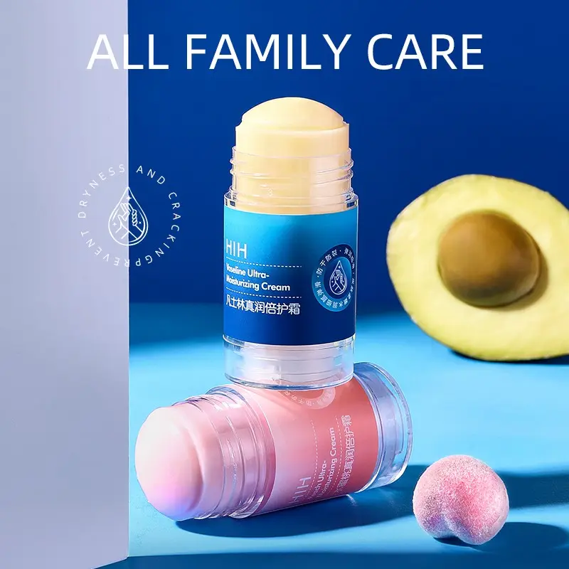 Hih Ultra Moisturizing Hydrating Stick, Portable Solid Hand Foot Cream, Cracked Heel Balm, Contains Vaseline, Squalane, Vitamin E, Fast Absorption, Daily Use, Moisturizer