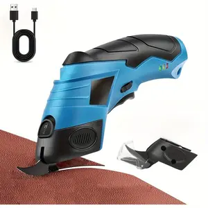 Cordless Scissor Machine with 1 Blade, Cardboard Cutter, Fabric Cutter Sewing Machine with Battery, USB Multi-Scene Use