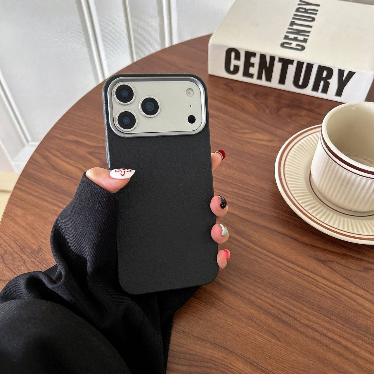 Luxury Leather Texture Case for iPhone 17 16 15 14 13 12 11 X/XS Pro Max Plus, Shockproof Anti-Drop Full Lens Protection, Dirt Resistant Stylish Protective Cover Perfect Gift for Her/Him