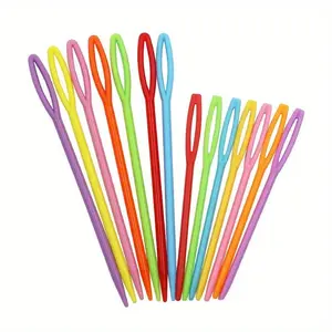 Random Color Plastic Crochet Hook, 10pcs/set Multifunctional Sewing Knitting Crochet Hook, DIY Tool for Home Use, Crafts