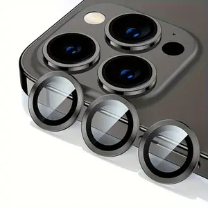 1 Set For iPhone 16 Pro Max Camera Protector Metal Lens Glass For iPhone 15 14 13 12 11 Series Lens Glass Film Cover