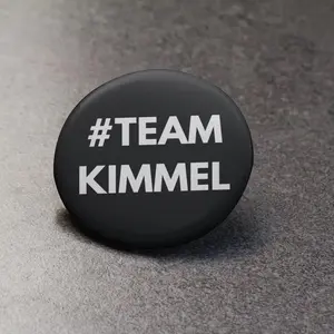 3 Team Kimmel Button – Anti-Trump Button – Liberal Gift – Protest Button – Black or White 2.25” Pin