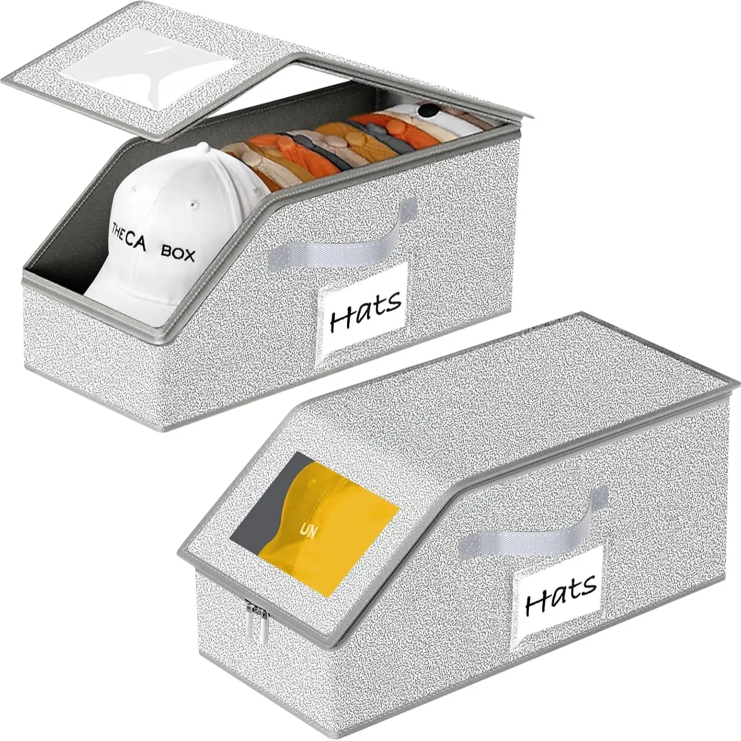 2Pcs（Hat storage box）