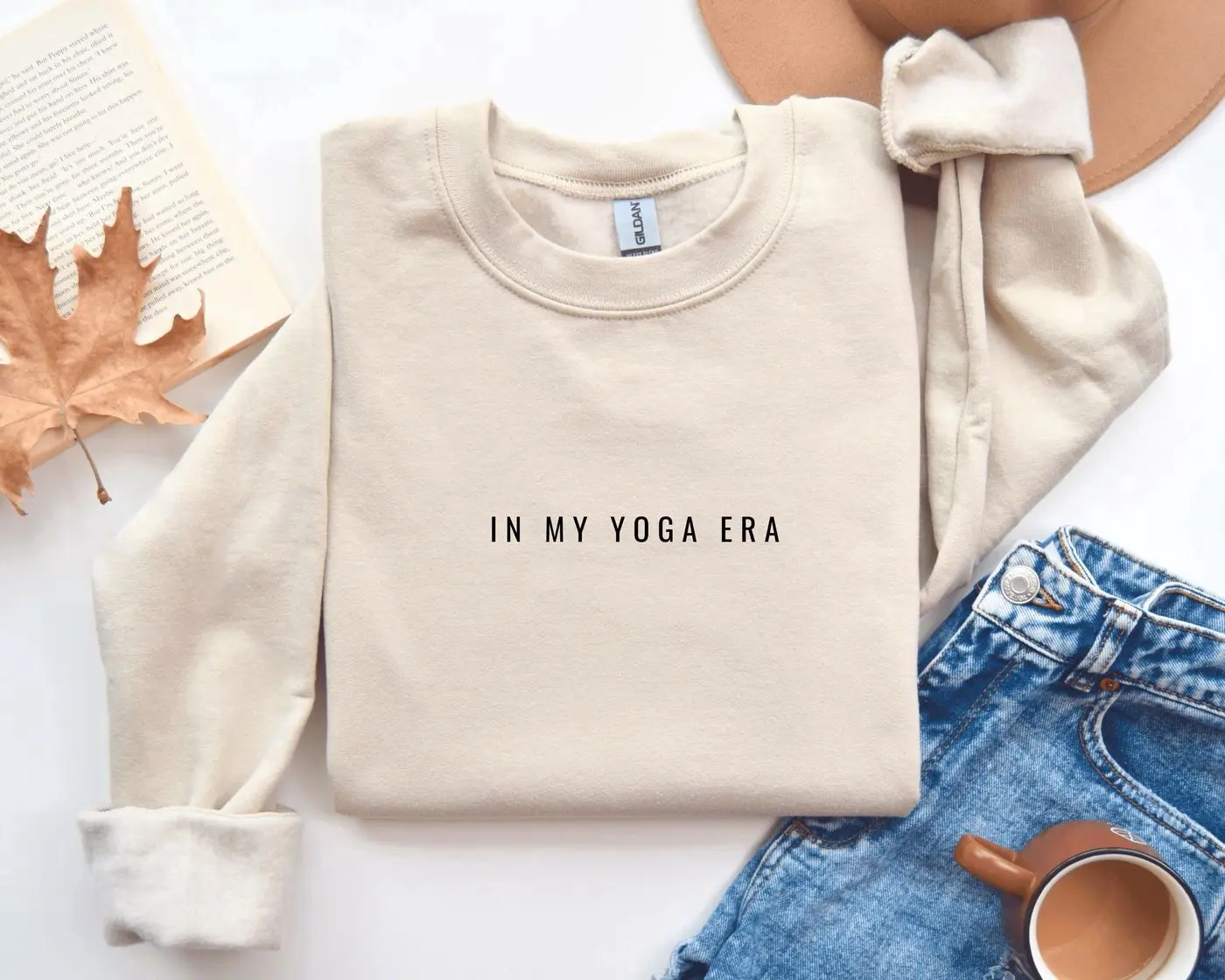 Yoga Sweatshirt, In My Yoga Era Sweatshirt, Yoga Crewneck, Gift For Her, Namaste Crewneck, Yogi Hoodie, Self Care Shirt