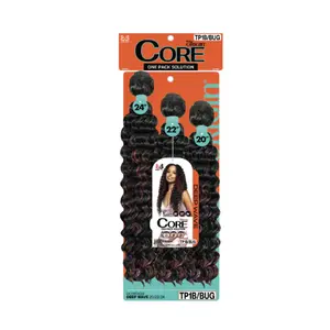 Bobbi Boss Miss Origin CORE 3PCS Synthetic Weaving Hair DEEP WAVE 20"/22"/24"