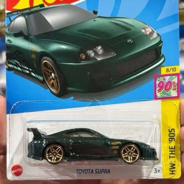 Green 1997 mk4 Toyota Supra 1:64 scale Diecast car