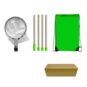 1.6m section 4 Telescoping Fruit Picker with Collection Bag apple Harvester Tool for High Branches Easy Pick for PlumsPears