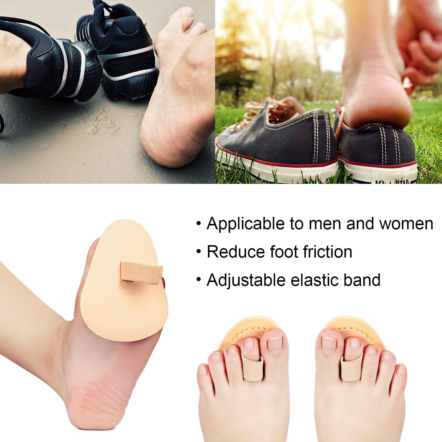 4 Pieces Budin Toe Splint Hammer Toe Support Splint for Toes, Joint Realign Cushion Brace for Claw, Curled, Crooked Toe, Toe Straightener