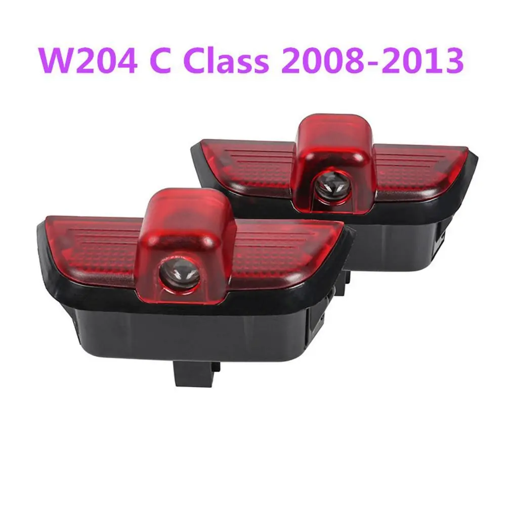 2PCS LED Car Door Ghost Shadow Welcome Logo Projector Lights Accessories For Mercedes Benz W204 C CLASS C200 C260 C280 C230 C300