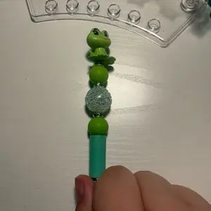 Frog Tiana Beadable Pen - Writing Tool for Office and School Supplies