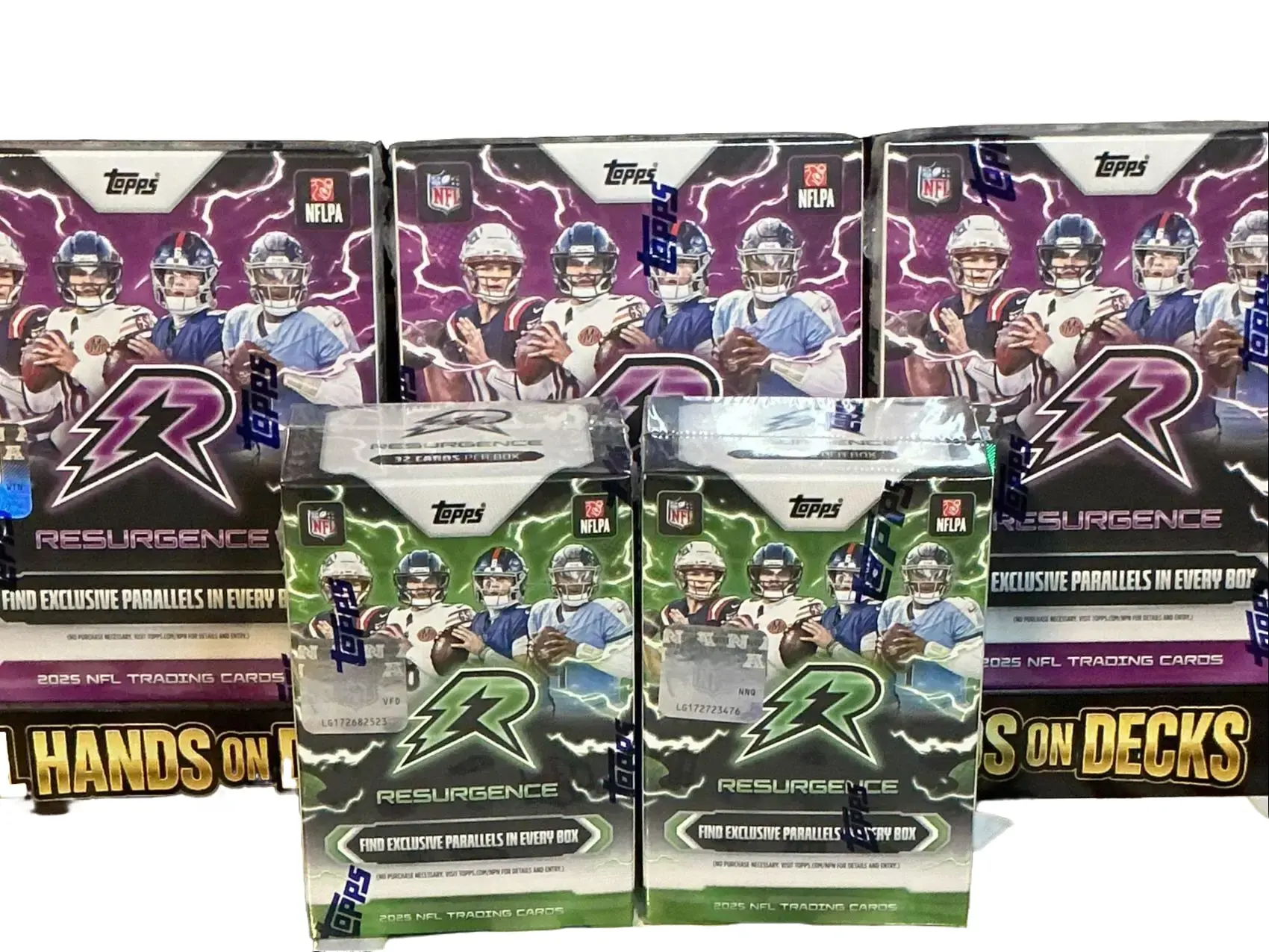 Break 017 - Topps Football Resurgence 3 x Mega Boxes 2 x Value Boxes