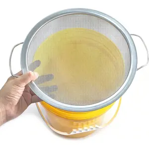 Stainless Steel 60 Mesh Paint Strainer Fits Nicely Over a 5 Gallon Bucket and Filters Out Particulates From Almost Any Liquid, Easy to Use and Clean (1PCS)