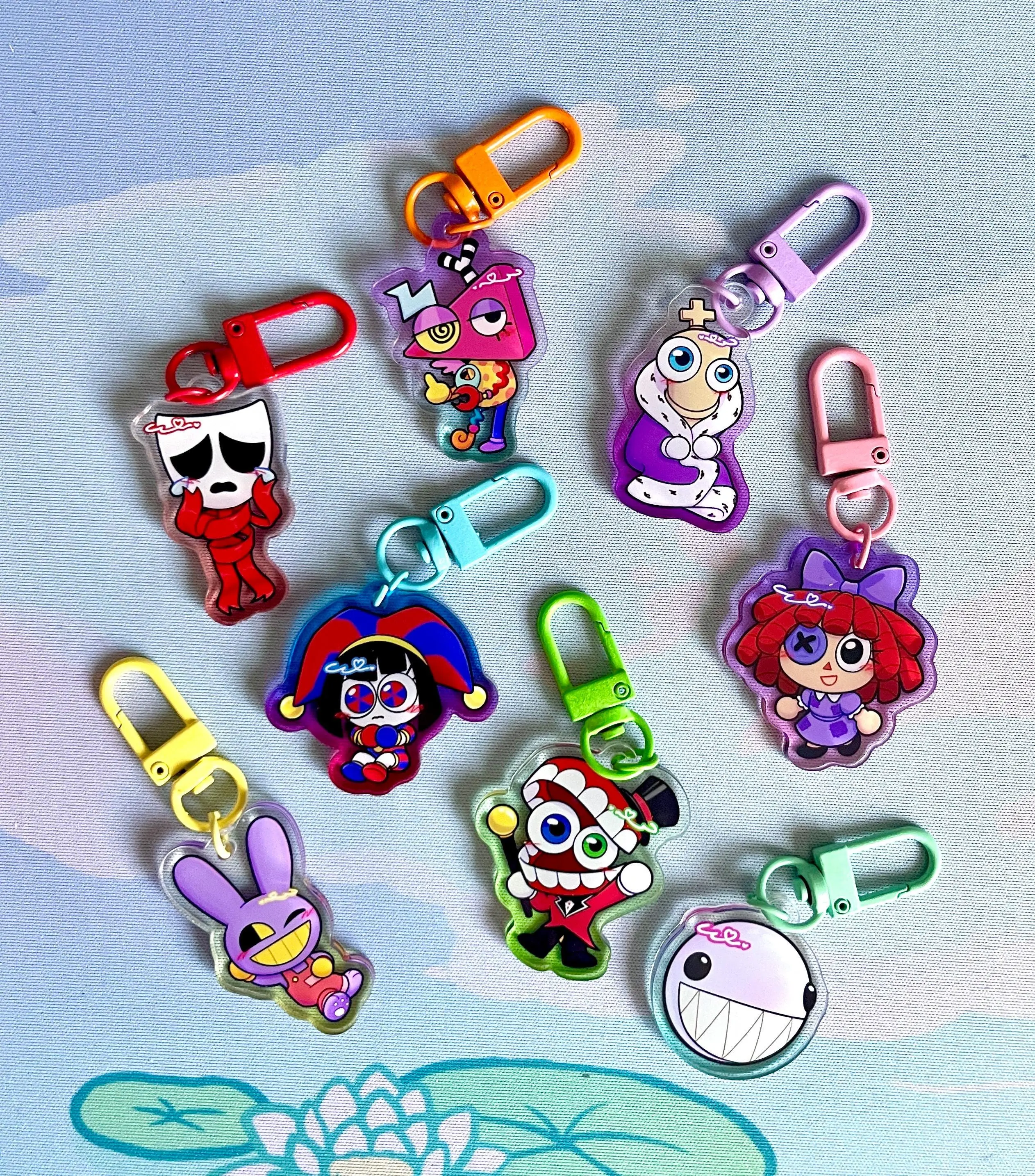 TADC The Amazing Digital Circus Clear Keychains