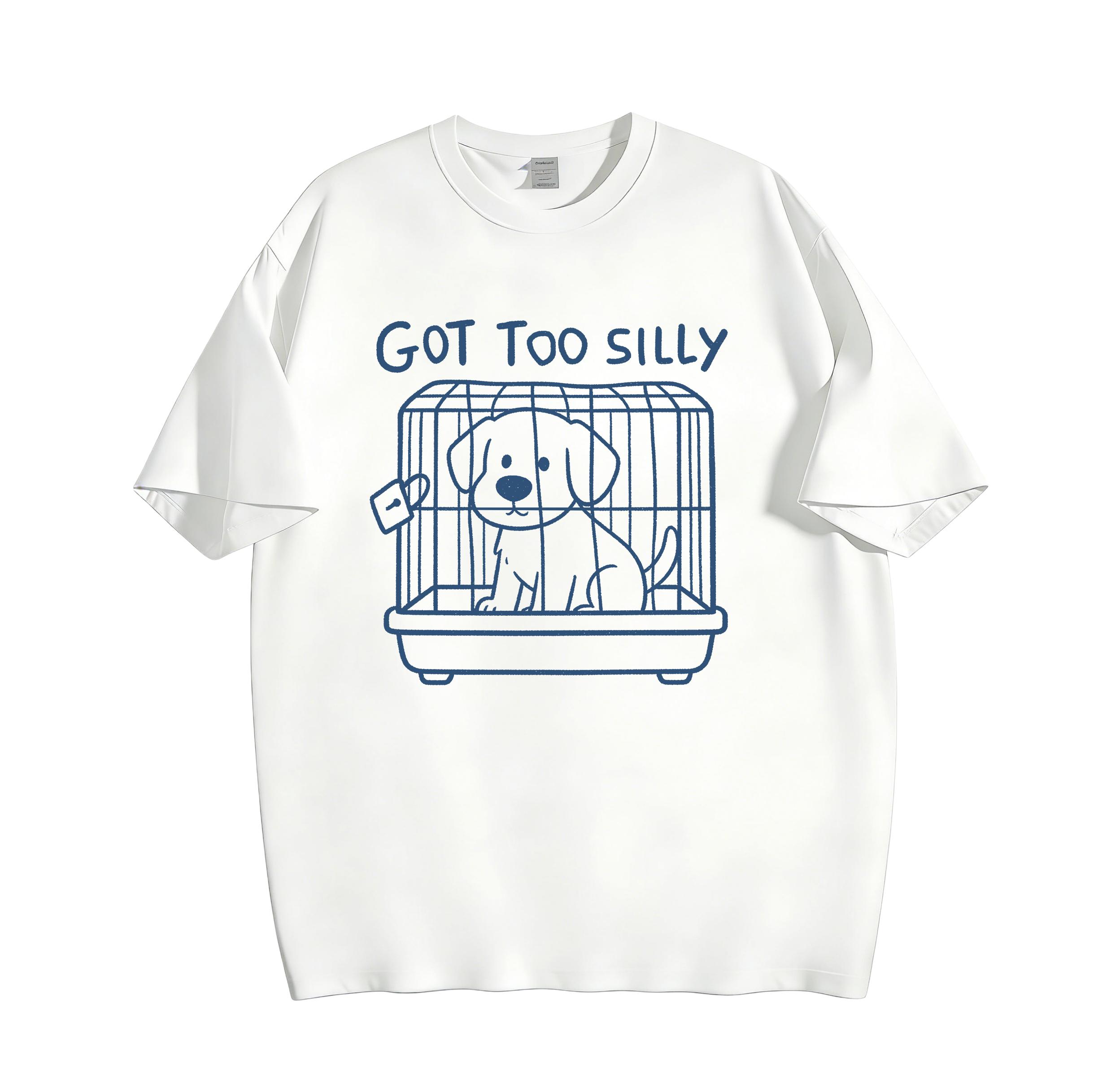Unisex Original Hand-Drawn Graphic T-Shirt 180g Pure Cotton, Buttery Soft Breathable All Season Casual Tee, Exclusive One-of-a-Kind Design for Men Women, Gift for Dog Lover Homebody