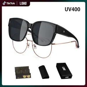【FitOver Sunglasses】LOHO Polarised Fit Over Sunglasses for Women, UV400 Protection, TR90 Trendy Frame, Ideal for Daily Wear & Driving,SummerVibes summervibes
