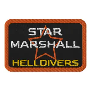 STAR MARSHALL EMBROIDERED PATCH - HELLDIVERS