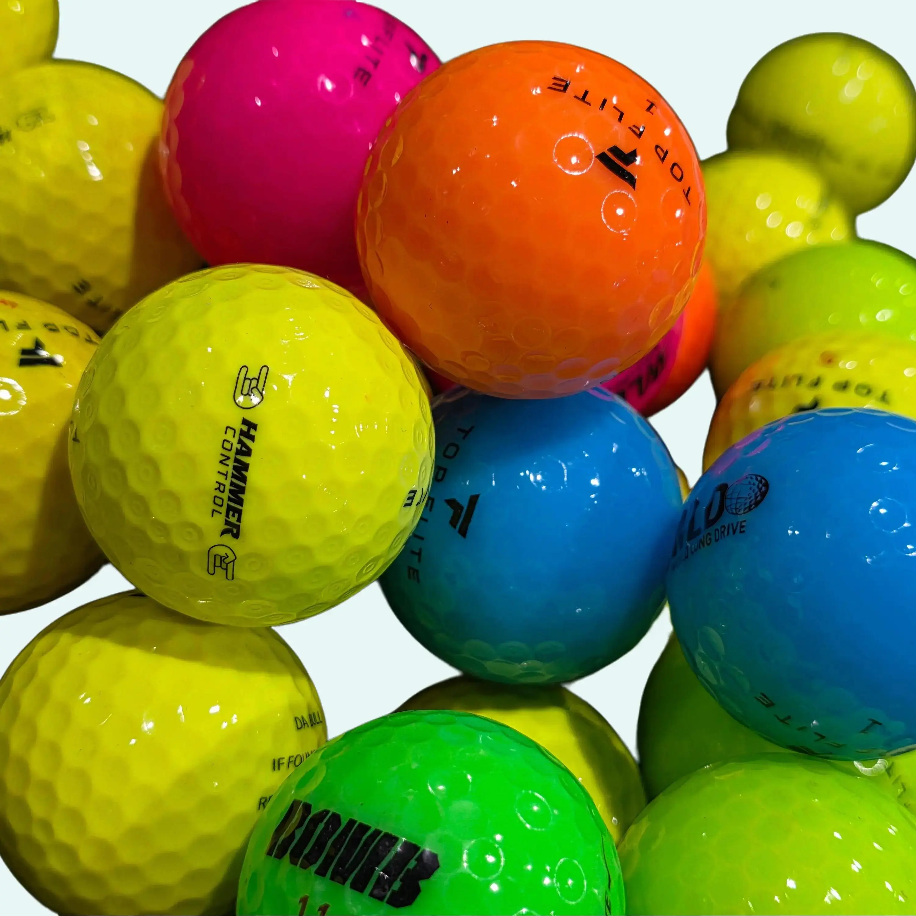 TopFlight 24 or 36 Pack of Mix 4A Grade Recycled Golf Balls - Near Mint Quality