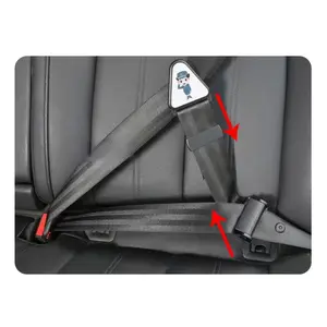 Car Seat Belt Adjuster for Kids, 2-Piece Child Safety Harness Straps, Easy-To-Use Shoulder Restraint Buckle, Anti-Choking Device