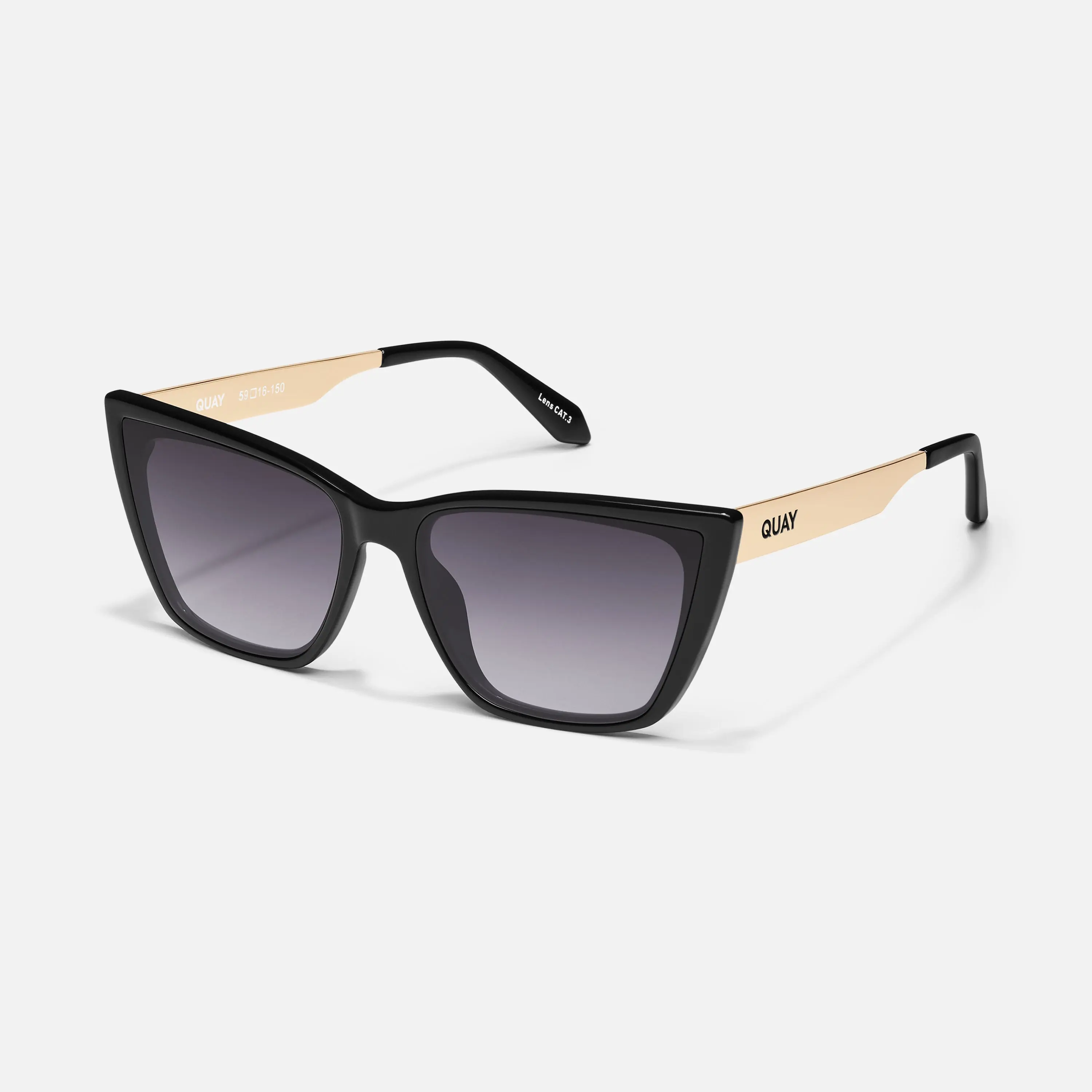 QUAY - CALL THE SHOTS REMIXED - Cat Eye Sunglasses Trendy Sunglasses Stylish Shades Fashion Glasses Street Style Sunglasses