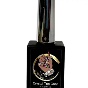 Crystal Clear NoWipe Gel Top Coat for Beautiful Nails